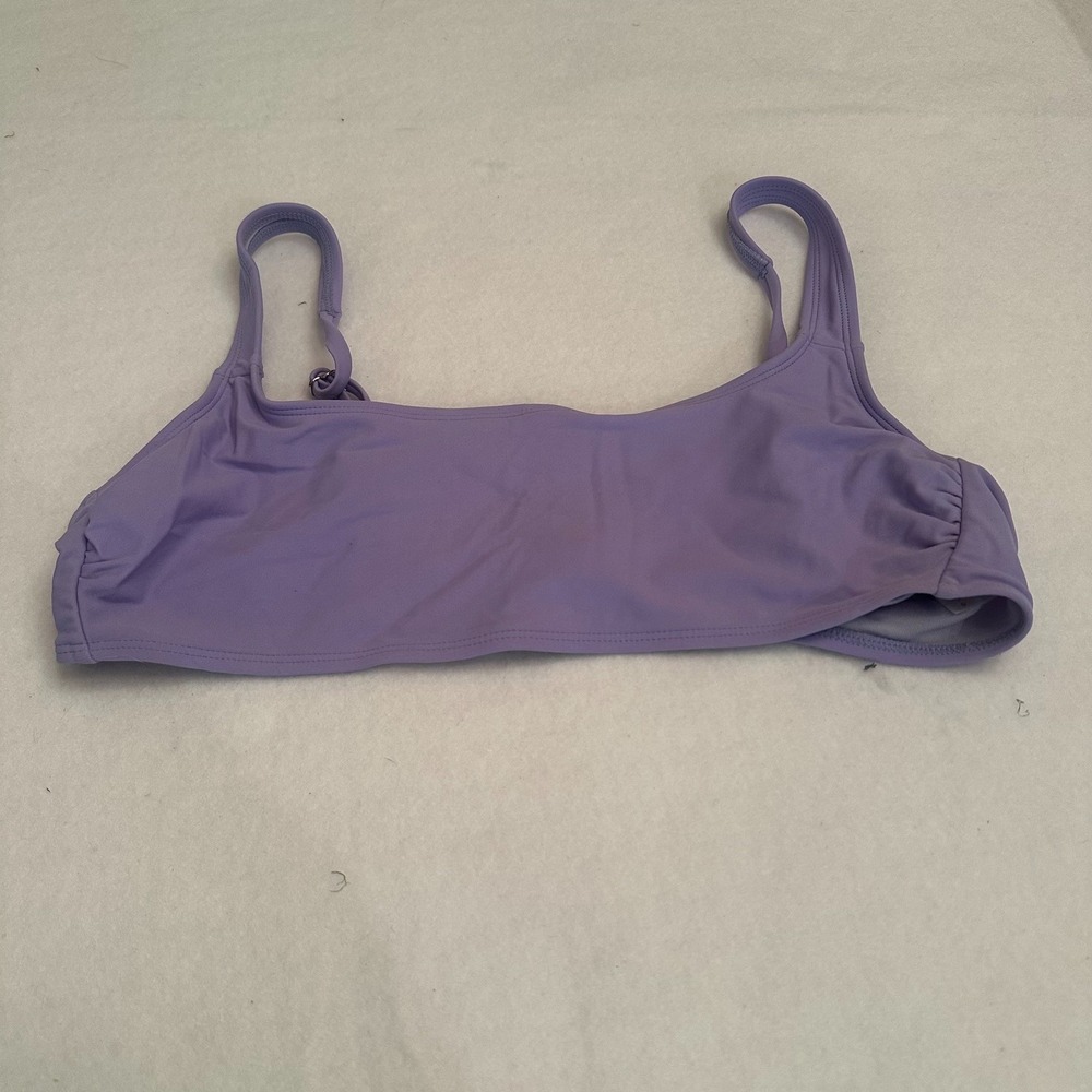 Xhilaration Purple Bikini Top XL Womens Swim Wear Adjustable Scoop Neck Summer